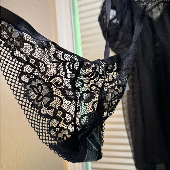 City Chic “Mia” Lace Babydoll Set – Black – Size XL – NWT - Picture 3 of 6